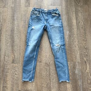 Zara Kids Blue Distressed Stretchy Jeans